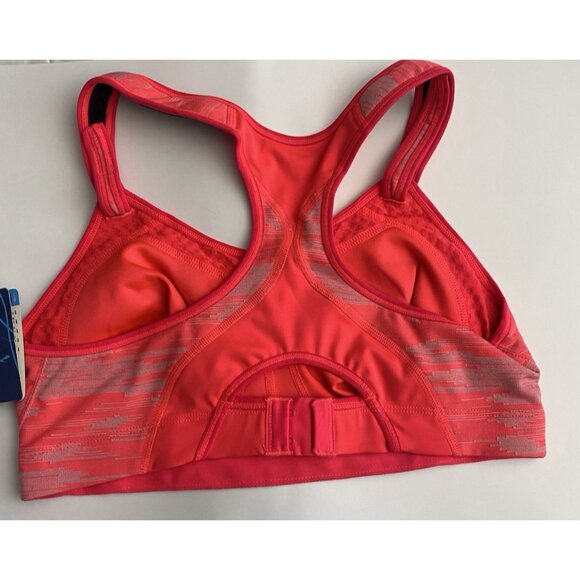 Brooks 38C Rebound Racerback Sports Bra Pink Ikat Jacquard Adjustable - Picture 6 of 10